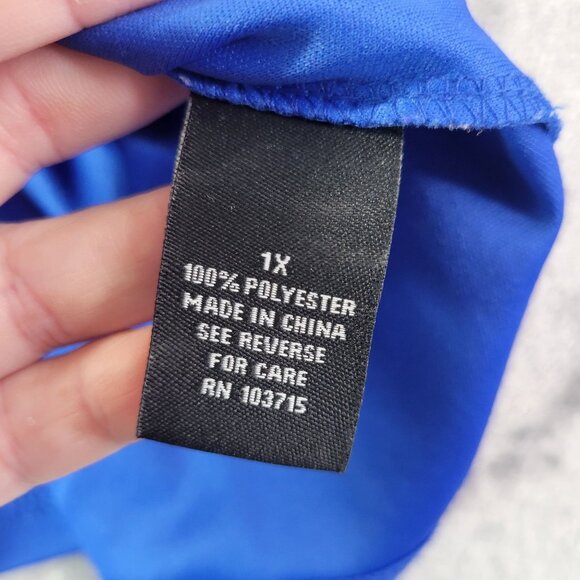 Zac&Rachel Woman Womens Camisole Top XL Blue VNeck Spaghetti Strap Layering Tank - Picture 7 of 9